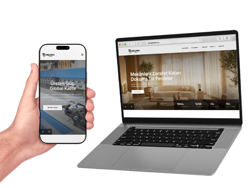 Belinda Tekstil Yeni Web Sitesi Yayında